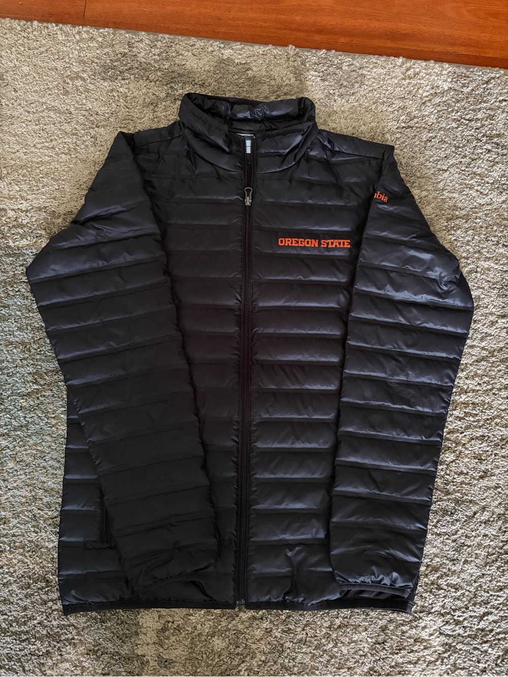 Columbia Black Oregon State Puffer Jacket